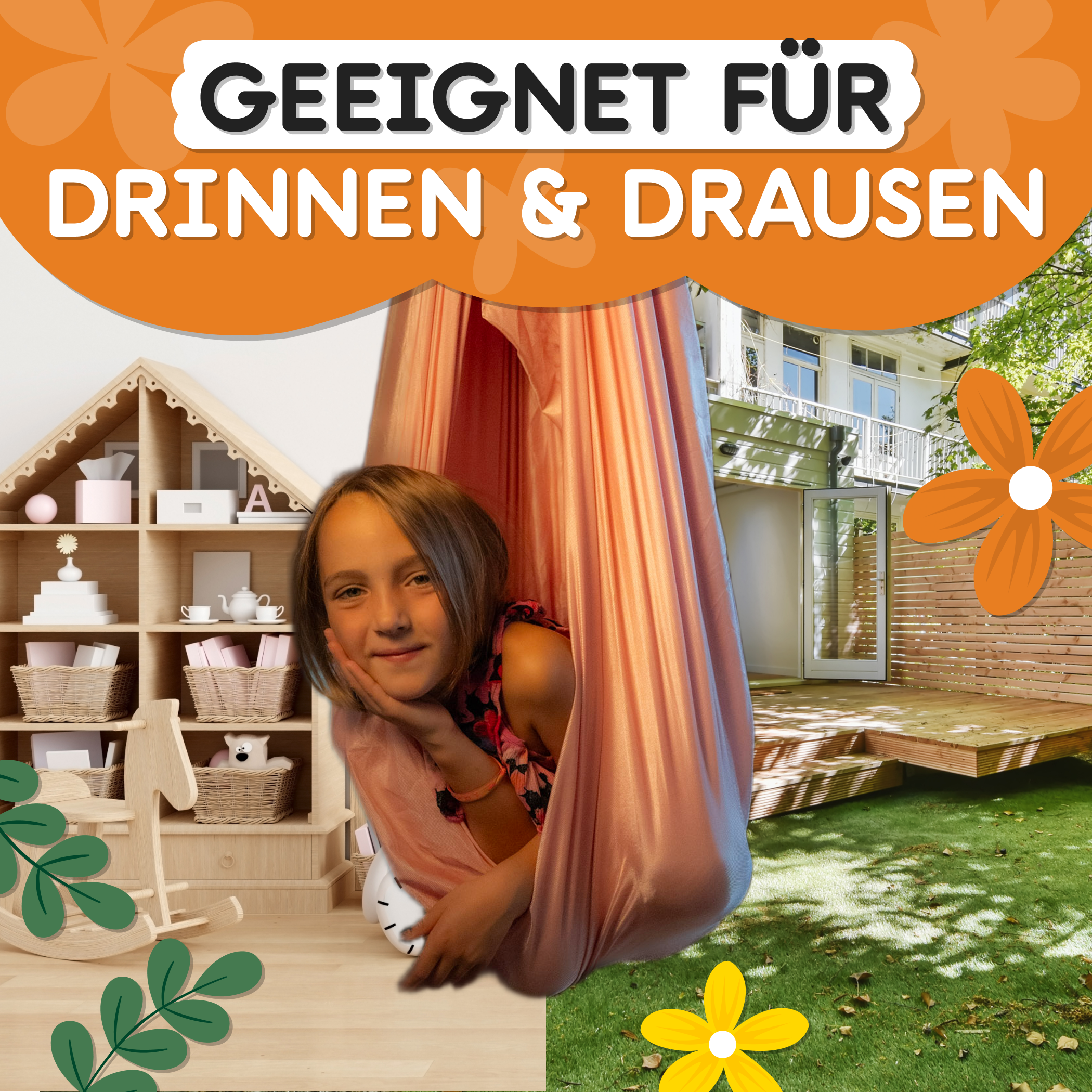Nubbli Therapieschaukel 150 x 280 cm - doppellagig