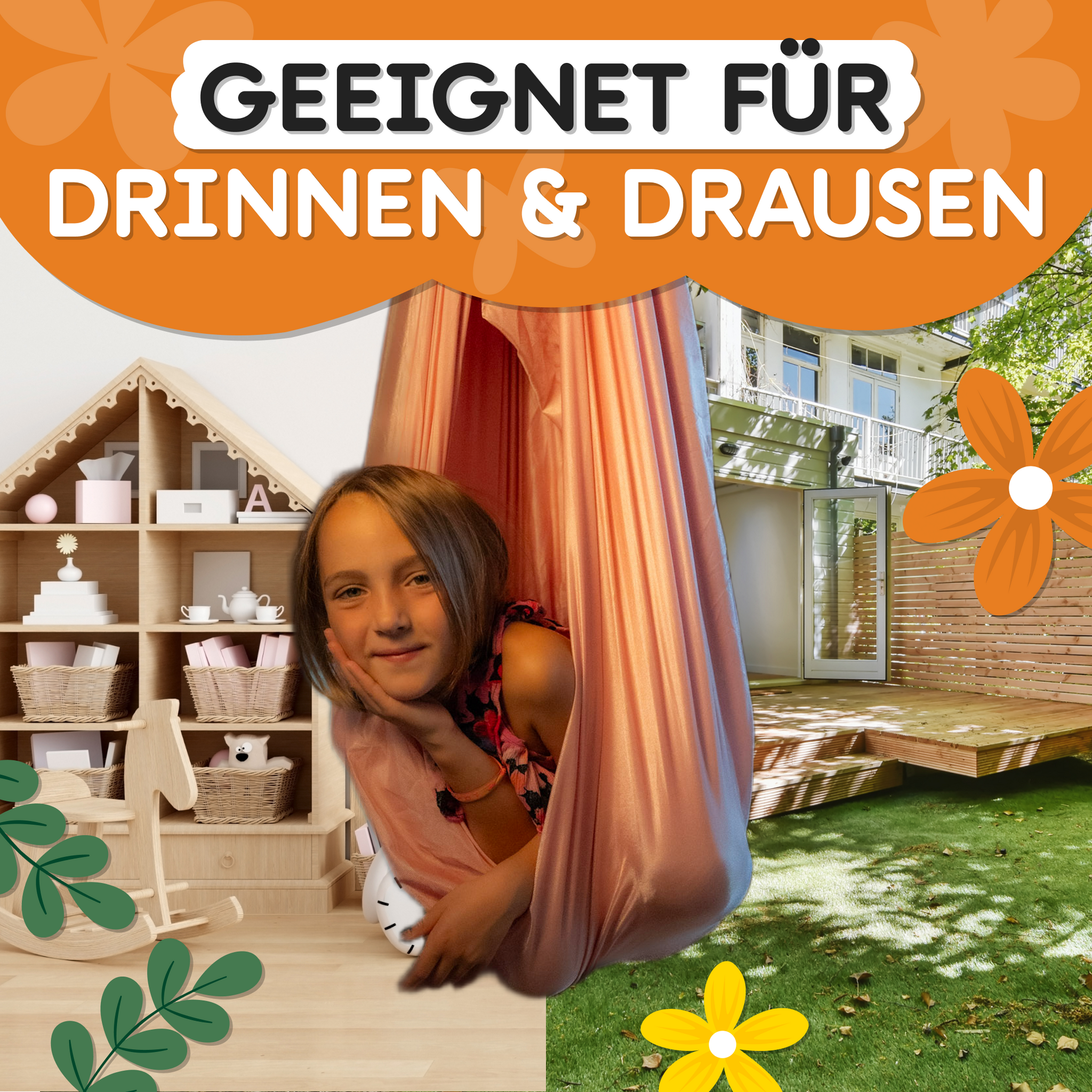 Nubbli Therapieschaukel 150 x 280 cm - doppellagig