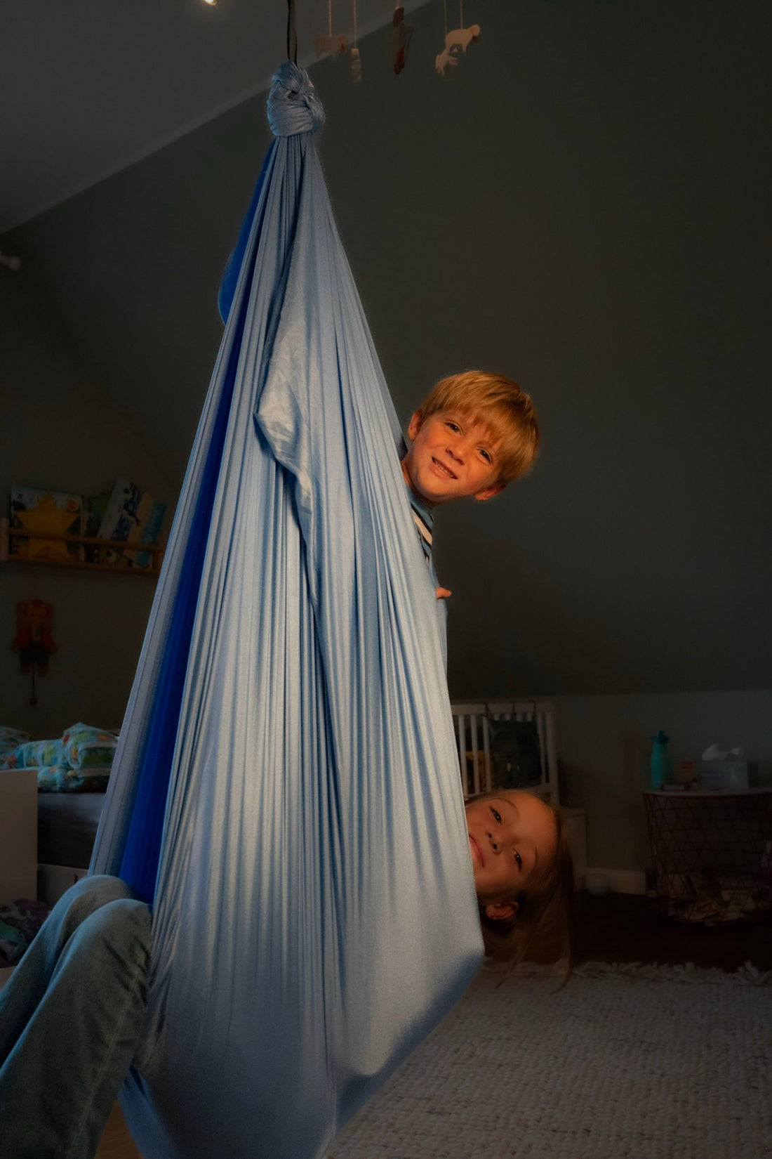 Nubbli Therapieschaukel in Airy Blue